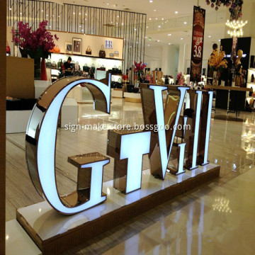 Custom Light Up Word Signs Raised 3 D letters